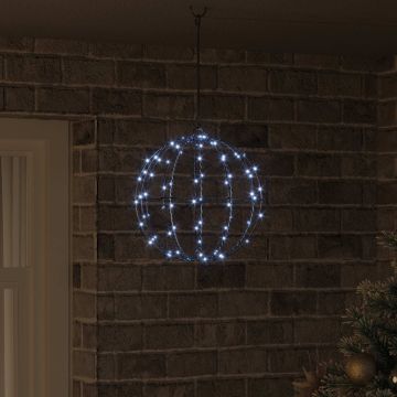Palla Bianco freddo 30 x 30 x 32 cm Metallo 96 LED