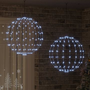 Luce a punta di Natale 2 pz 384 LED Bianco freddo