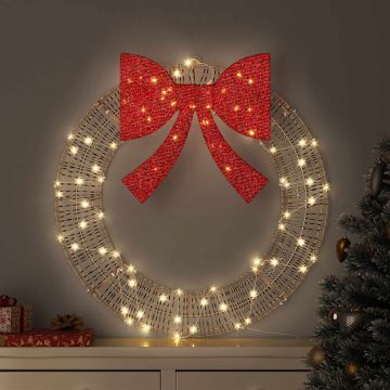 Ghirlanda 60 LED Bianco caldo 76 x 76 x 8 cm PET