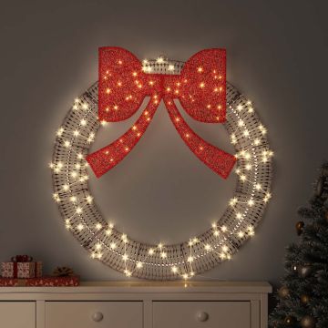 Ghirlanda 150 LED Bianco caldo 121 x 121 x 10 cm PET
