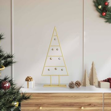 Albero di Natale in metallo Oro 60 cm