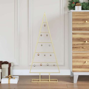 Albero di Natale in metallo Oro 90 cm