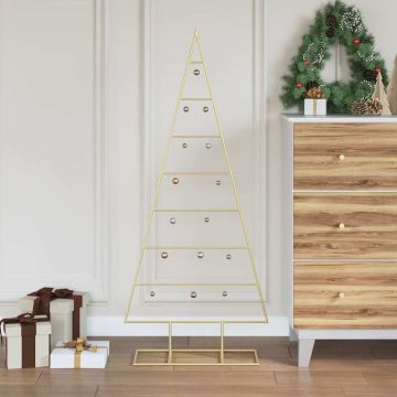 Albero di Natale in metallo Oro 125 cm
