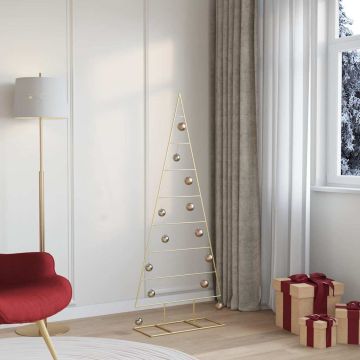 Albero di Natale in metallo Oro 150 cm