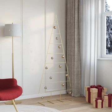 Albero di Natale in metallo Oro 181 cm