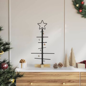 Albero di Natale in metallo Nero 59,5 cm