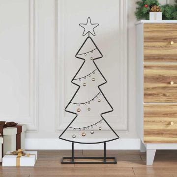Albero di Natale in metallo Nero 90,5 cm Acciaio