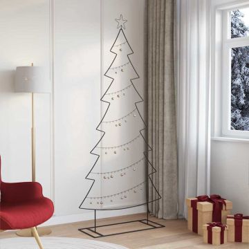 Albero di Natale in metallo Nero 210 cm Acciaio