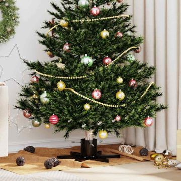 Supporto per Albero di Natale Nero 50 x 50 x 15,5 cm Acciaio