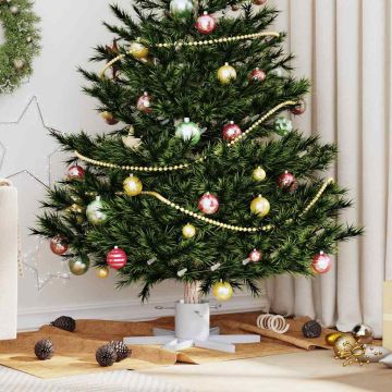 Supporto per Albero di Natale Bianco 50 x 50 x 15,5 cm Acciaio