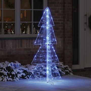 Albero di Natale 160 LED Blu 150 cm Acrilico