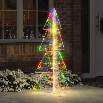 Albero di Natale 160 LED Multicolore 150 cm Acrilico