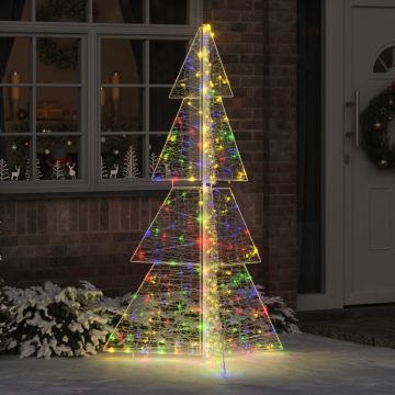 Albero di Natale 240 LED Multicolore 180 cm Acrilico