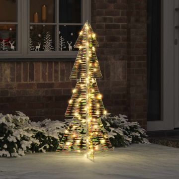 Albero di Natale 100 LED Bianco caldo 120 cm PET