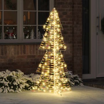 Albero di Natale 160 LED Bianco caldo 150 cm PET