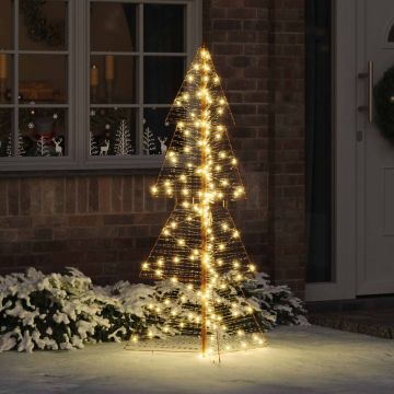 Albero di Natale 160 LED Bianco caldo 150 cm PET