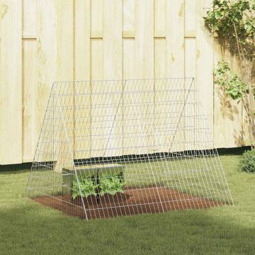 Gabbia per Conigli Argento 110 x 100 x 85 cm Acciaio zincato