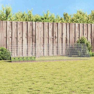 Gabbia per Conigli Argento 430 x 100 x 85 cm Acciaio zincato