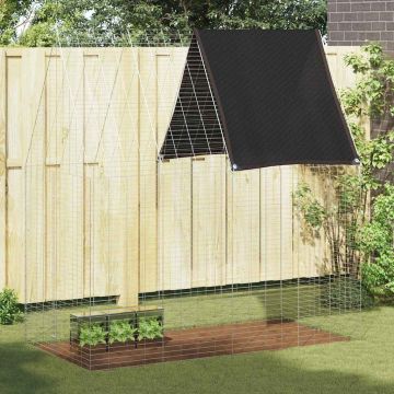 Gabbia per Conigli Argento 200 x 100 x 210 cm Acciaio zincato