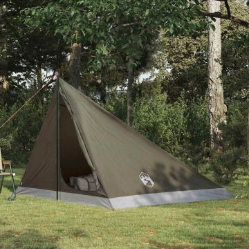 Tenda da backpacking 4 persona Marrone e Grigio