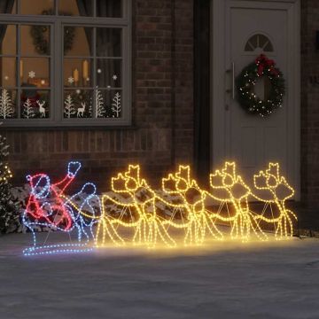 Decorazioni Natalizie 1224 LED Multicolore 69 x 79 cm PVC