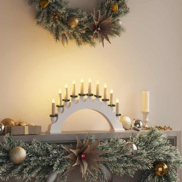 Arco di Candele di Natale con 10 Candele LED LED Bianco caldo