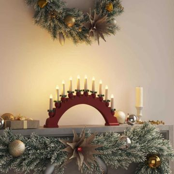 Arco di Candele di Natale con 10 Candele LED LED Bianco caldo
