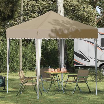 Tenda per feste a pop-up 195 x 195 x 245 cm Crema
