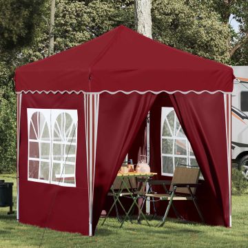 Tenda per feste a pop-up 195 x 195 x 245 cm Borgogna