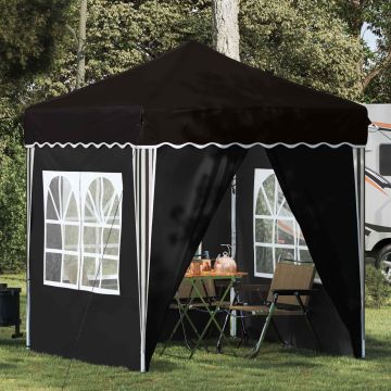 Tenda per feste a pop-up 195 x 195 x 245 cm Nero Tessuto Oxford