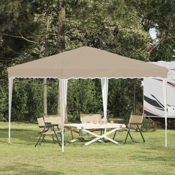 Tenda per feste a pop-up 288 x 288 x 245 cm Crema