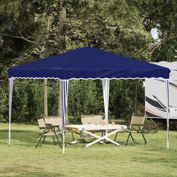 Tenda per feste a pop-up 288 x 288 x 245 cm Blu Tessuto Oxford