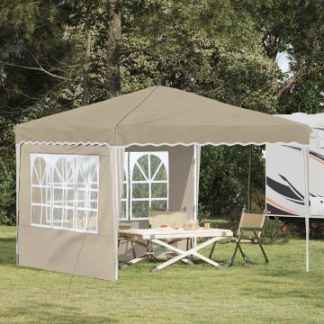 Tenda per feste a pop-up 288 x 288 x 245 cm Crema