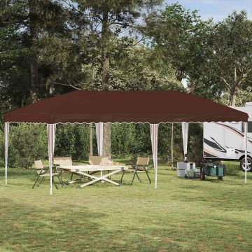 Tenda per feste a pop-up 575 x 290 x 245 cm Marrone