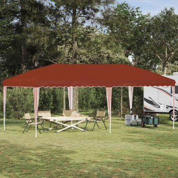 Tenda per feste a pop-up 575 x 290 x 245 cm Terracotta