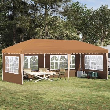 Tenda per feste a pop-up 575 x 289 x 245 cm Beige