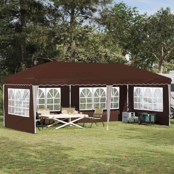 Tenda per feste a pop-up 575 x 289 x 245 cm Marrone