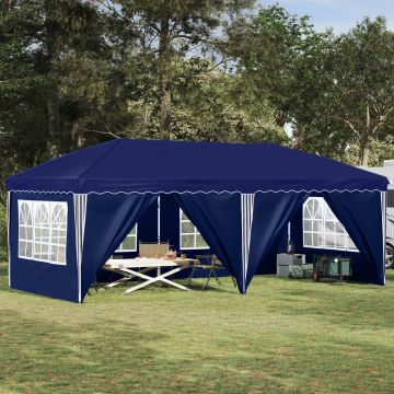 Tenda per feste a pop-up 575 x 288 x 245 cm Blu