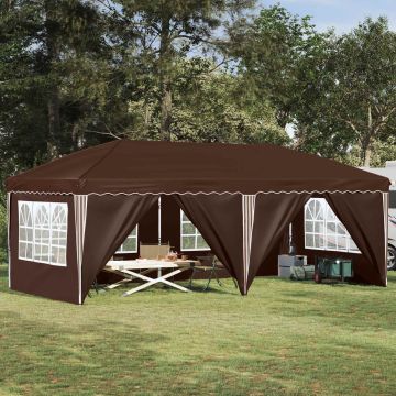 Tenda per feste a pop-up 575 x 288 x 245 cm Marrone