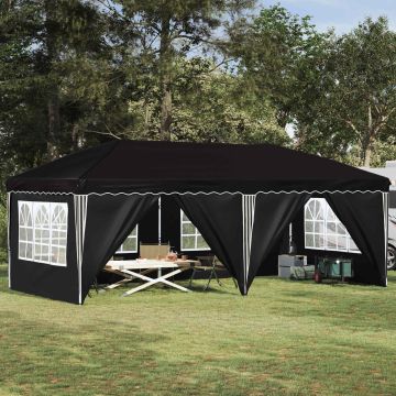 Tenda per feste a pop-up 575 x 288 x 245 cm Nero