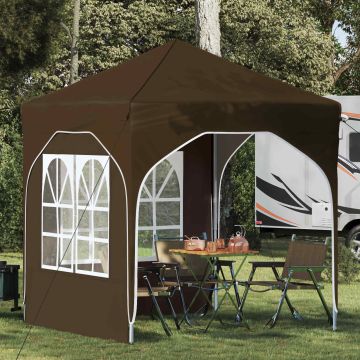 Tenda per feste a pop-up 192 x 192 x 245 cm Tortora
