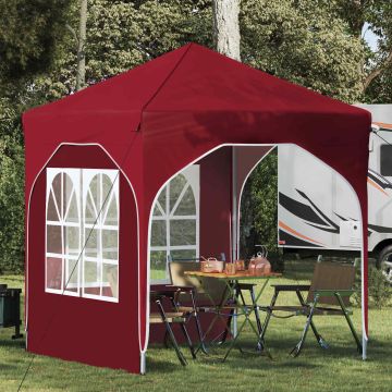 Tenda per feste a pop-up 192 x 192 x 245 cm Borgogna