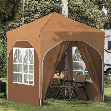 Tenda per feste a pop-up 192 x 192 x 245 cm Beige
