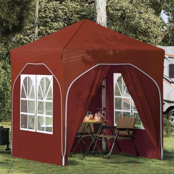 Tenda per feste a pop-up 192 x 192 x 245 cm Terracotta