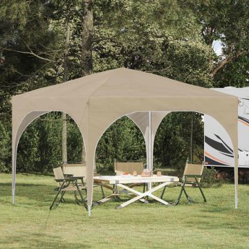 Tenda per feste a pop-up 290 x 290 x 245 cm Crema