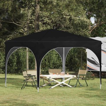 Tenda per feste a pop-up 290 x 290 x 245 cm Nero