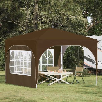 Tenda per feste a pop-up 290 x 290 x 245 cm Tortora