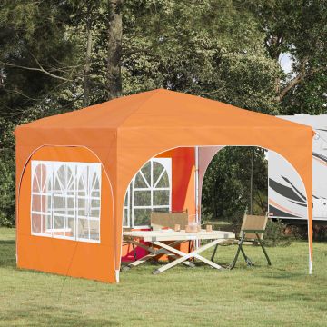 Tenda per feste a pop-up 290 x 290 x 245 cm Arancione