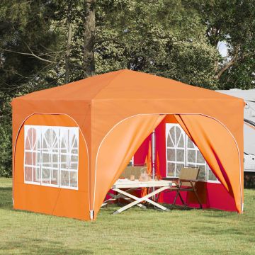 Tenda per feste a pop-up 290 x 290 x 245 cm Arancione