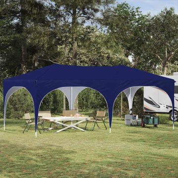 Tenda per feste a pop-up 575 x 288 x 245 cm Blu Tessuto Oxford